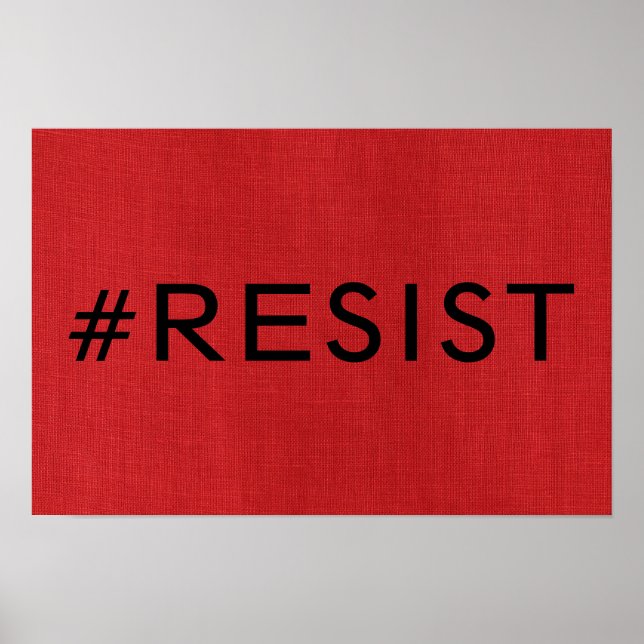 #Résister sur une photo de poster en texture de li (Devant)