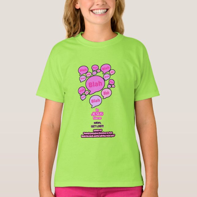 Résistez au diable - rose - T-shirt fille (Devant)