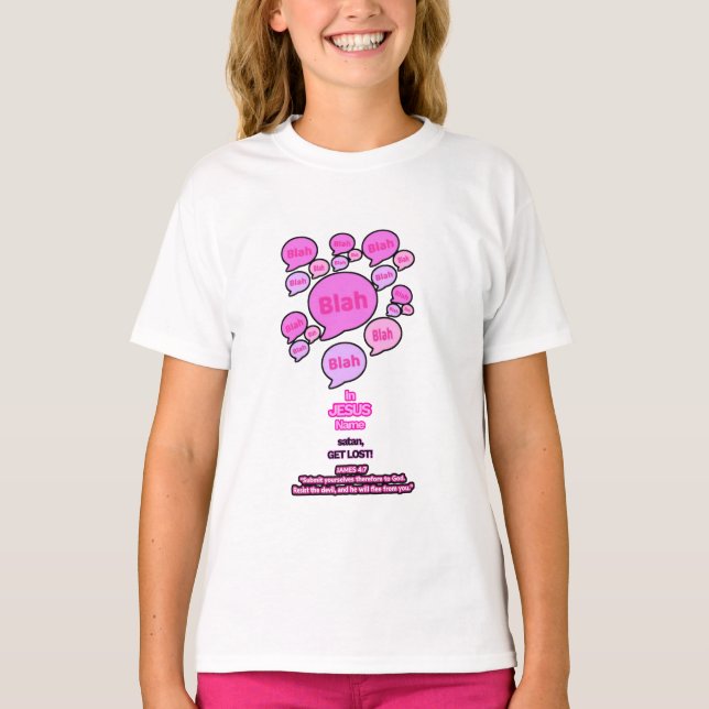 Résistez au diable - rose - T-shirt fille (Devant)