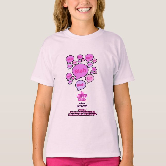 Résistez au diable - rose - T-shirt fille (Devant)