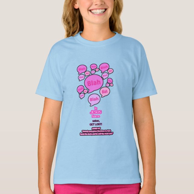 Résistez au diable - rose - T-shirt fille (Devant)
