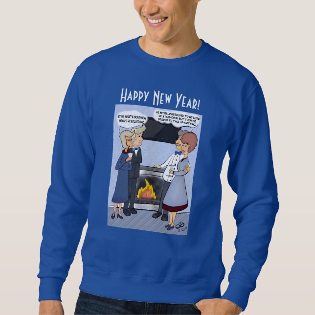 Résolution du Nouvel An Sweatshirt masculin (Devant)