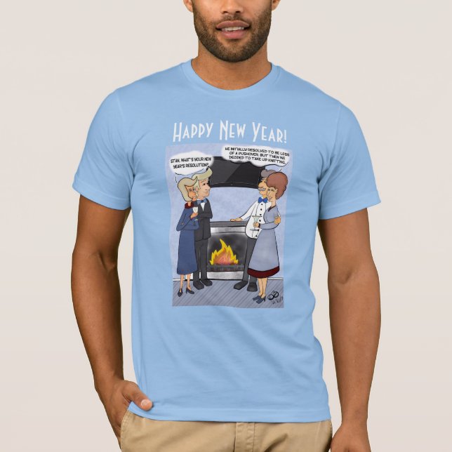 Résolution du Nouvel An T-shirt bleu clair homme (Devant)