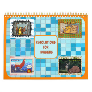 Résolutions pour le calendrier humain (taille moye