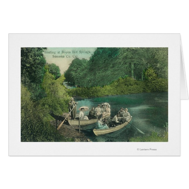 Resorters Boating at the Springs (Devant horizontal)