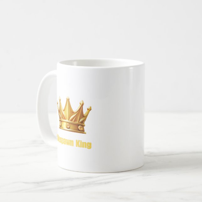 Respawn King - Gamer Crown Coffee Mug (Devant gauche)