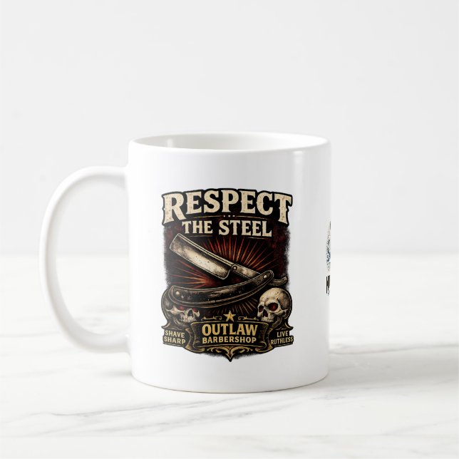Respect the Steel Straight Mug (Gauche)