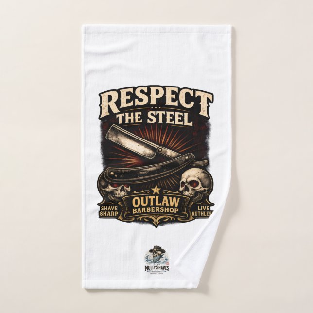 Respect the Steel Straight Towel (Serviette à main)