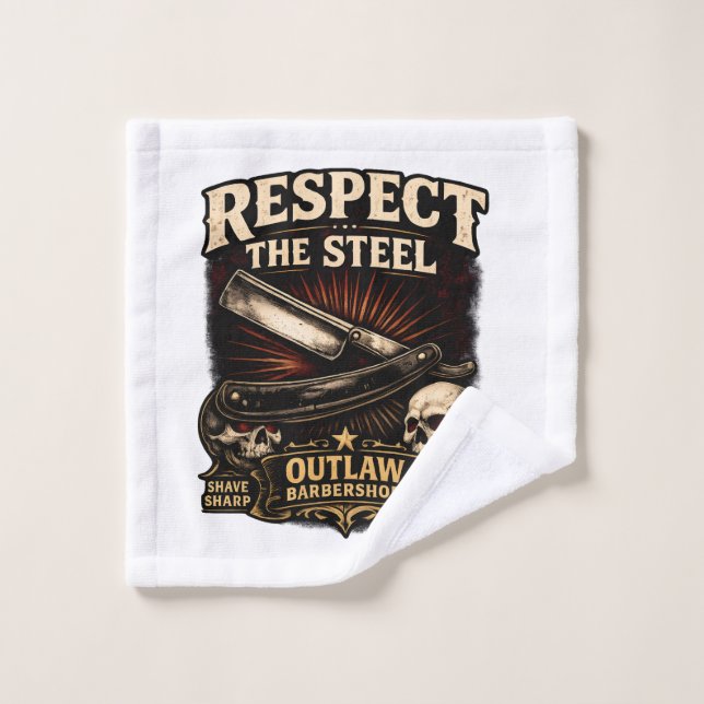 Respect the Steel Straight Washcloth (Gant de toilette)
