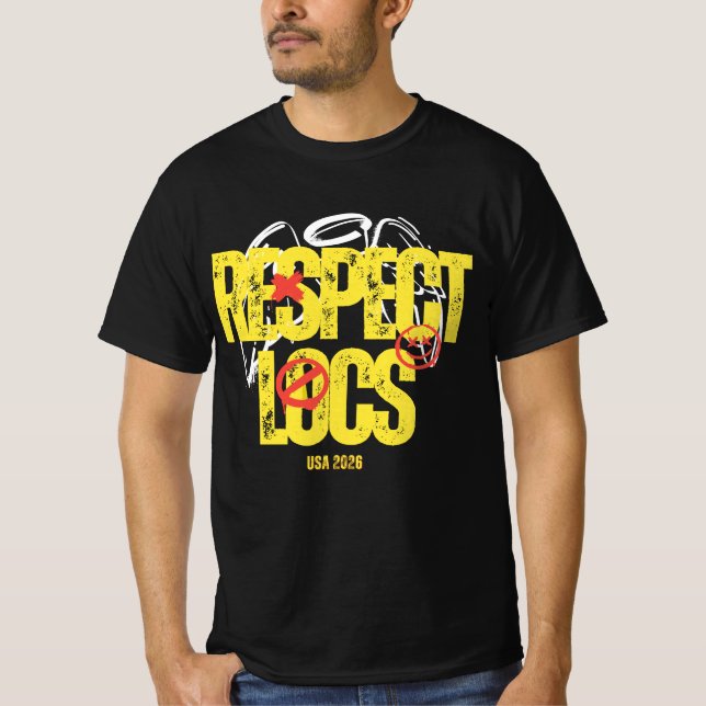 "Respecte les Locks" T-shirt graphique pour hommes (Devant)