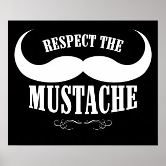 Respectez La Moustache Poster 19,95 $