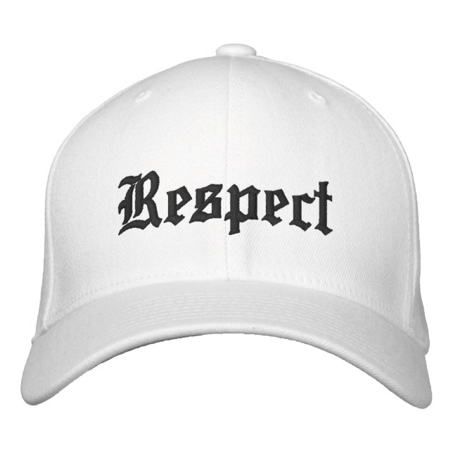 Respectez le casquette en blanc avec des lettres n (Devant)