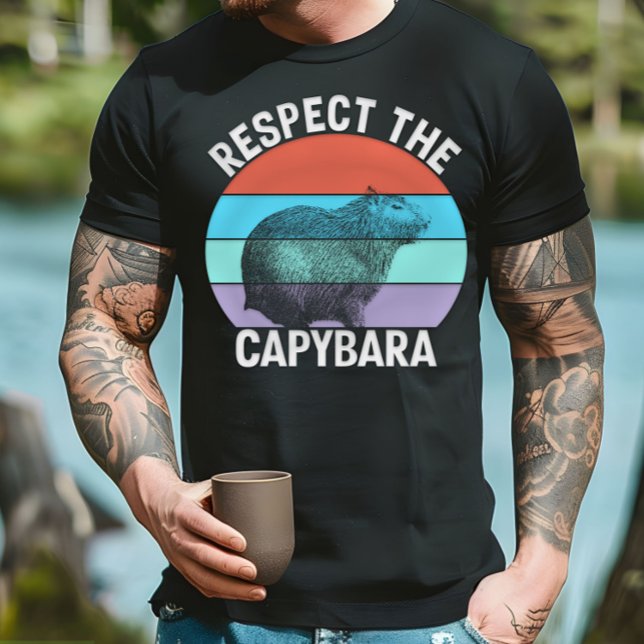 Respectez Le T-shirt Capybara Funny Capybara Lover (Créateur téléchargé)