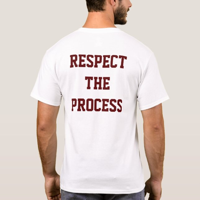 Respectez le T-shirt des hommes de processus de | (Dos)