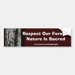 RESPECTEZ NOTRE Sticker cadeau Jour des terres FOR