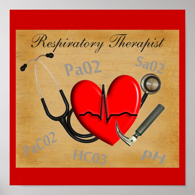 Respirartory Therapist Art Poster (Devant)