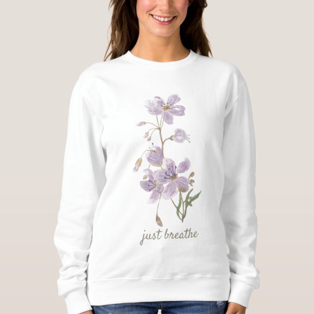 Respire le Sweatshirt floral (Devant)
