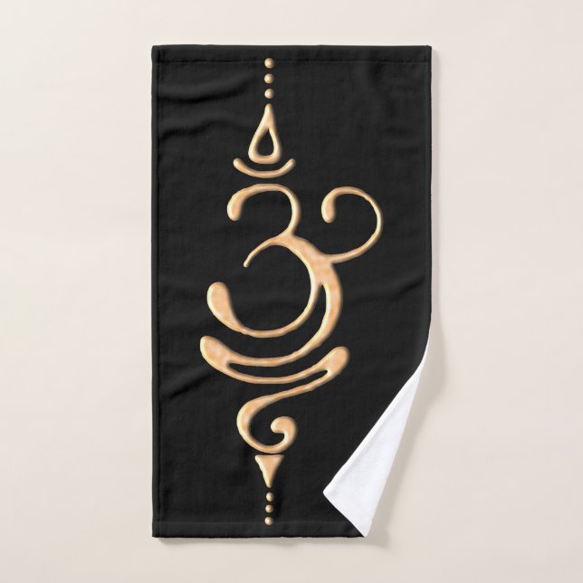 Respirer en or (Serviette à main)