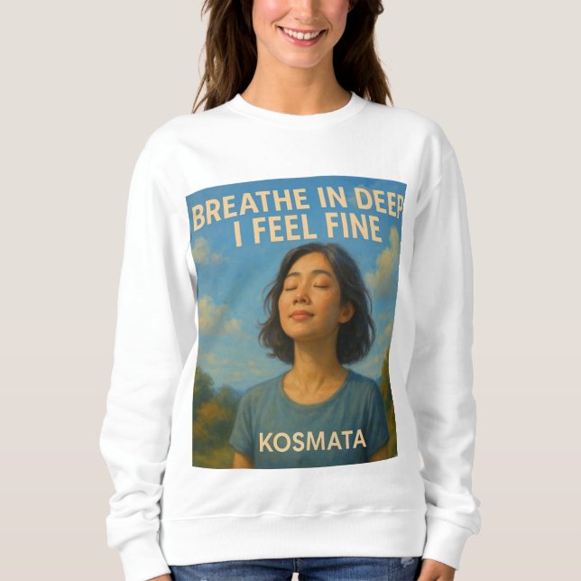 Respirer en Profondeur - Sweatshirt Femme (Devant)