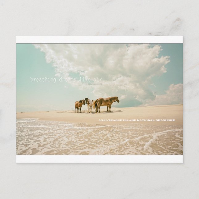 Respirer les rêves comme Air carte postale (Devant)