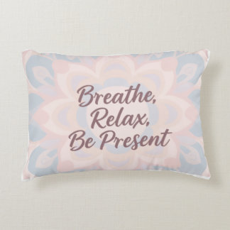 Respirez, Relaxez, Soyez Présent – Coussin de plei