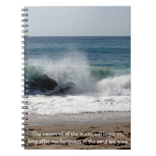 Ressacs sur la plage - carnet