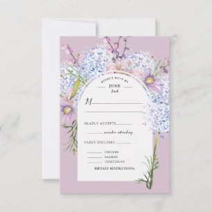 Ressort aquarelle Floral Dusty Lavender RSVP