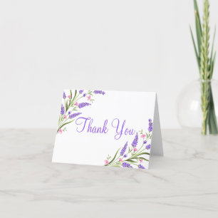 Ressort Aquarelle violette Mariage Floral Merci