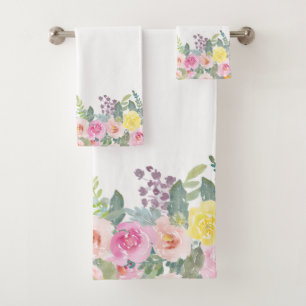 Ressort chic minable élégant d'aquarelle floral