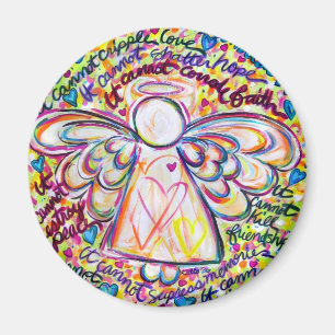Ressort Coeurs Cancer Angel Magnet