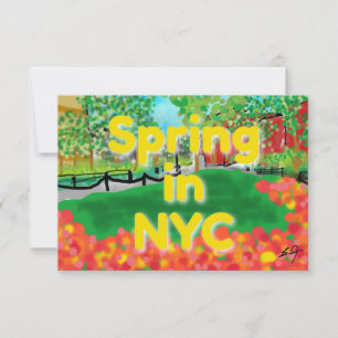 Ressort dans le Carte de remerciements NYC