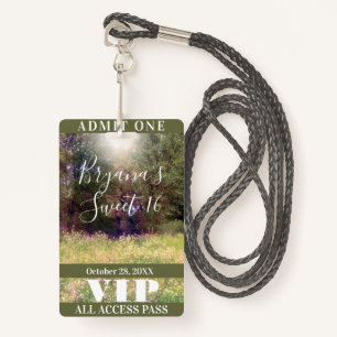 Ressort Floral Enchanted Forêts Badge VIP