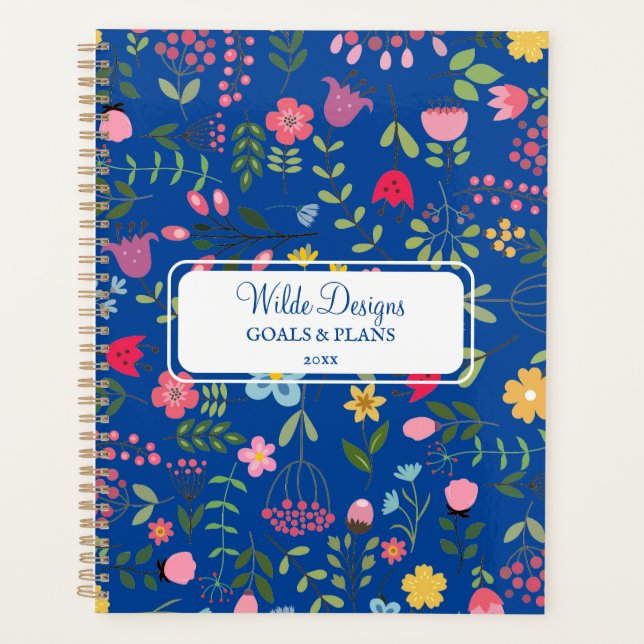 Ressort pour Fleur sauvage motif Floral Bleu clair (Devant)