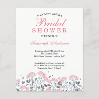 Ressort rustique Floral rose Gris Fête des mariées