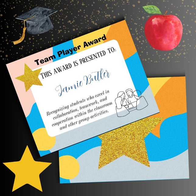 Ressources de l'école du certificat du joueur d'éq (team player)