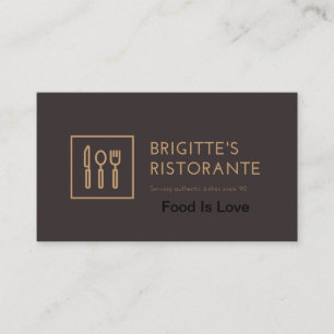 Restaurant carte de visite Spécial