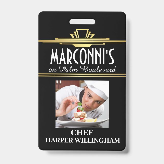 Restaurant Chef Lanyard Badge (Avant)