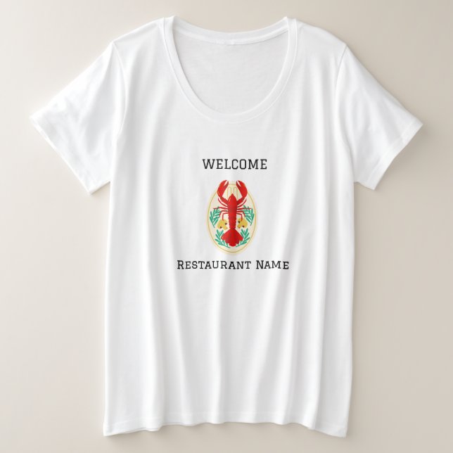 Restaurant de fruits de mer accueil homard rouge P (Design devant)