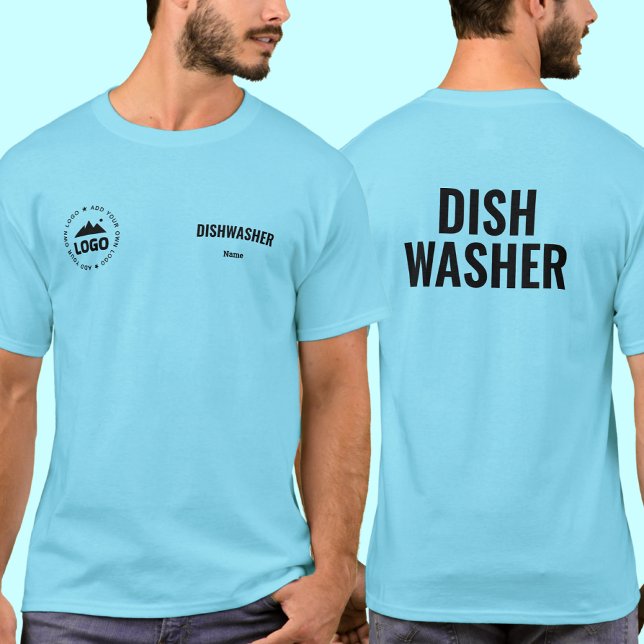 Restaurant Dishwasher Uniform T-Shirt Personalized (Créateur téléchargé)