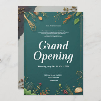 Restaurant Grand Ouverture Invitation