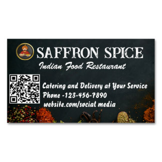 Restaurant indien Magnet Carte de visite