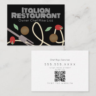 Restaurant italien Pasta Truck Restaurant Carte de