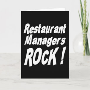 Restaurant Managers Rock ! Carte de vœux