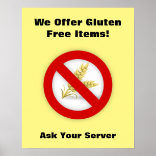 Restaurant Supplies  Gluten Free Poster