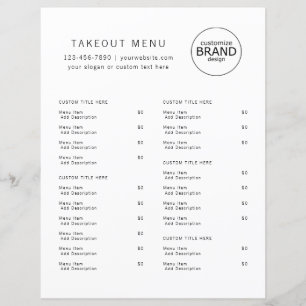 Restaurant Takeout Restauration Minimaliste Logo M