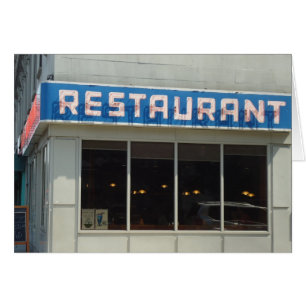Restaurant, UWS Manhattan, Carte de voeux NYC