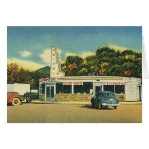 Restaurant vintage, les années 50 Drive In Diner a