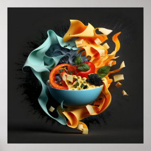 Restaurant Wall Art 24x24 Matte Poster Design 2