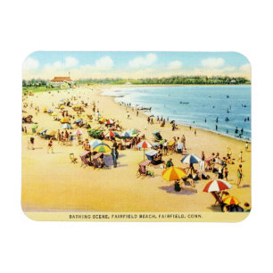 Restauration vintage Connecticut Beach Magnet