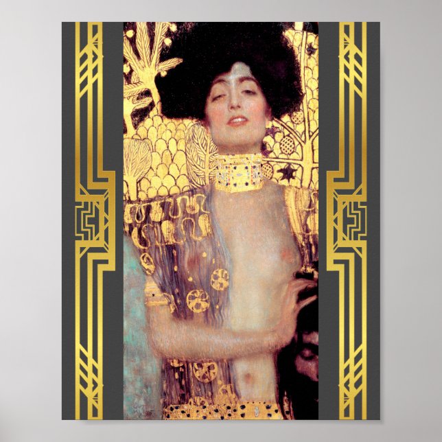 Restauré Klimt Judith Holofernes Art Nouveau Déco (Devant)